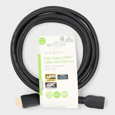 Καλώδιο προέκτασης High speed HDMI με Ethernet, HDMI αρσενικό σε HDMI θηλυκό και επίχρυσες επαφές, 2.00m Καλώδιο προέκτασης High speed HDMI με Ethernet, HDMI αρσενικό σε HDMI θηλυκό και επίχρυσες επαφές, 2.00m