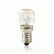 Λάμπα φούρνου με ντουί E14 15W διάφανο γυαλί για μέγιστη θερμοκρασία +300°C 1000 ώρες ζωής
