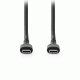 Καλώδιο USB High-Speed Type-C αρσενικό σε USB Type-C αρσενικό 2.00m μαύρο χρώμα 