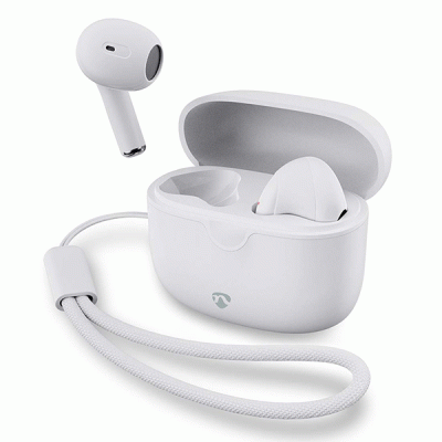 Bluetooth ακουστικά handsfree με θήκη ασύρματης φόρτισης σε λευκό χρώμα και μέγιστο χρόνο αναπαραγωγής έως 16 ώρες Bluetooth ακουστικά handsfree με θήκη ασύρματης φόρτισης σε λευκό χρώμα και μέγιστο χρόνο αναπαραγωγής έως 16 ώρες