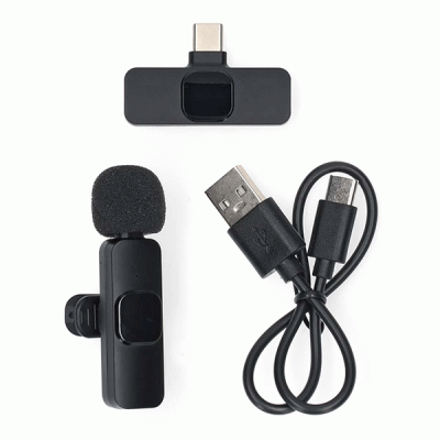 Ασύρματο μικρόφωνο πέτου με έξοδο USB Type-C ιδανικό για χρήση σε notebook / smartphone / tablet