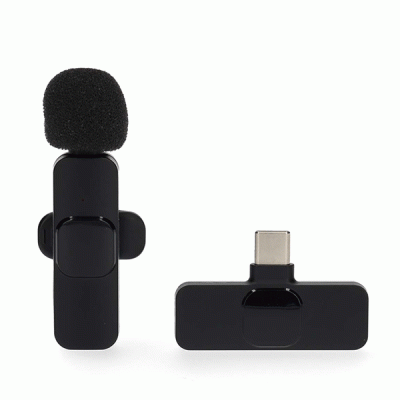Ασύρματο μικρόφωνο πέτου με έξοδο USB Type-C ιδανικό για χρήση σε notebook / smartphone / tablet