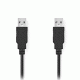 Καλώδιο USB High-Speed A αρσενικό- USB A αρσενικό 3.00m μαύρο χρώμα κατάλληλο για σύνδεση μιας συσκευής με υποδοχή USB A σε έναν Η/Υ Καλώδιο USB High-Speed A αρσενικό- USB A αρσενικό 3.00m μαύρο χρώμα κατάλληλο για σύνδεση μιας συσκευής με υποδοχή USB A σε έναν Η/Υ