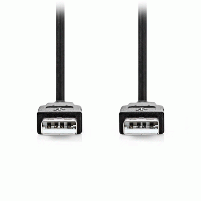 Καλώδιο USB High-Speed A αρσενικό- USB A αρσενικό 3.00m μαύρο χρώμα κατάλληλο για σύνδεση μιας συσκευής με υποδοχή USB A σε έναν Η/Υ Καλώδιο USB High-Speed A αρσενικό- USB A αρσενικό 3.00m μαύρο χρώμα κατάλληλο για σύνδεση μιας συσκευής με υποδοχή USB A σε έναν Η/Υ
