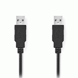 Καλώδιο USB High-Speed A αρσενικό - USB A αρσενικό 5.00m κατάλληλο για σύνδεση συσκευής σε υπολογιστή 