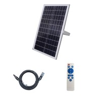 Προβολέας ηλιακός 60W με πάνελ & καλώδιο 5m 6000k ψυχρό φως 4800lm δέσμης 120° με αισθητήρα μέρας - νύχτας IP66 