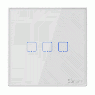 Smart διακόπτης SONOFF T2EU3C-RF 433MHz αφής τριπλός συμβατός με Google Assistant & Amazon Alexa
