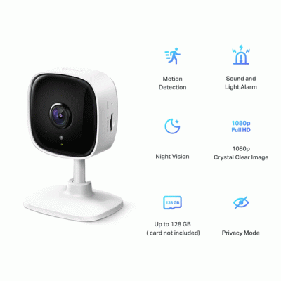 Wi-Fi Camera TP-LINK Tapo-C100 Full HD Motion Detection Ver. 1.0