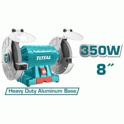 Δίδυμος τροχός TOTAL TBG35020 350W 230V 2950rpm/min με πέτρα Φ200mm