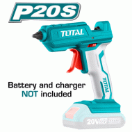 Πιστόλι κόλλας μπαταρίας λιθίου TOTAL TGGLI2001 100W 20V με χρόνο προθέρμανσης 60sec Πιστόλι κόλλας μπαταρίας λιθίου TOTAL TGGLI2001 100W 20V με χρόνο προθέρμανσης 60sec