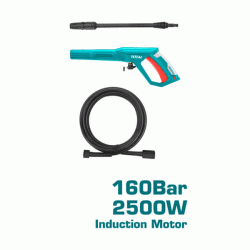 Πλυστικό μηχάνημα νερού TOTAL TGT11246 2500W με δοχείο σαπουνιού & ανέμη λάστιχου πιέσεως