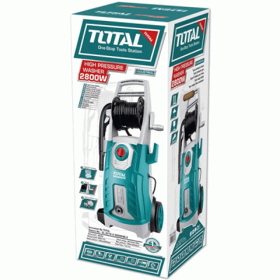 Πλυστικό μηχάνημα νερού TOTAL TGT11266 2800W με ανέμη λάστιχου πιέσεως & καλώδιο ρεύματος 5m