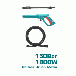 Πλυστικό μηχάνημα νερού TOTAL TGT11356 1800W 230V 50Hz 150bar με σύστημα Auto stop
