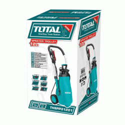 Ψεκαστήρας χειρός TOTAL THSPP31201 TROLLEY 12Lit με πίεση 2.5bar