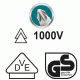 Κατσαβίδι μαγνητικό σταυρού TOTAL THTISPZ180 1000V PZ1X80 Κατσαβίδι μαγνητικό σταυρού TOTAL THTISPZ180 1000V PZ1X80
