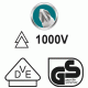 Κατσαβίδι μαγνητικό σταυρού TOTAL THTISPZ2100 1000V PZ2 X 100
