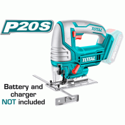 Σέγα μπαταρίας λιθίου TOTAL TJSLI8501 20V 0 - 2600rpm με δυνατότητα κοπής 8mm σε μέταλλο και ξύλο
