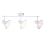 Φωτιστικό οροφής PALOMA 3xΕ14 μεταλλικό λευκό 53x13x19cm εσωτερικού χώρου IP20