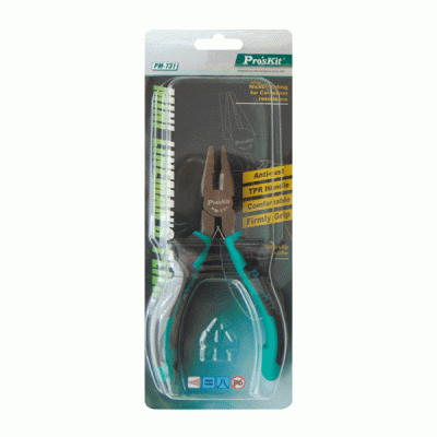 Πένσα μικρή 118mm δίχρωμη PM-731 S/PRO'SKIT με εργονομική λαβή 