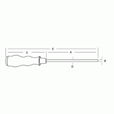 Κατσαβίδι εξάγωνο με μαγνητική μύτη TORX T-10 19400-T10 T/PRO'SKIT από κράμα χάλυβα και αντιολισθητικό υλικό