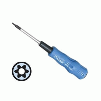 Κατσαβίδι TORX με τρύπα T-06H T/PRO'SKIT και μπλε εργονομική λαβή
