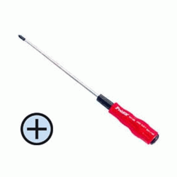 Κατσαβίδι μαγνητικό με μύτη σταυρό 0X100mm T/PRO'SKIT και κόκκινη λαβή