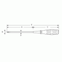 Κατσαβίδι μαγνητικό σταυρός PRO'SKIT 2X100mm κόκκινο χρώμα με εργονομική λαβή