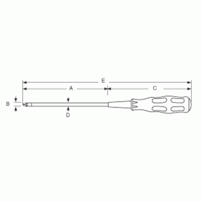 Κατσαβίδι μαγνητικό σταυρός PRO'SKIT 2X100mm κόκκινο χρώμα με εργονομική λαβή