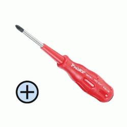 Κατσαβίδι μαγνητικό σταυρός PRO'SKIT 2X100mm κόκκινο χρώμα με εργονομική λαβή
