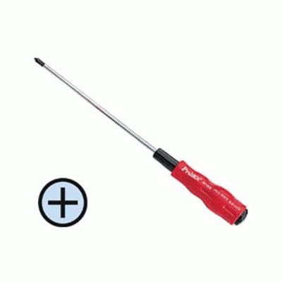 Κατσαβίδι μαγνητικό σταυρός 1X100mm 89410B T/PRO'SKIT με κόκκινη λαβή