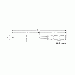 Κατσαβίδι μαγνητικό 2X150mm 89413B T/PRO SKIT με μύτη σταυρό και κόκκινη λαβή