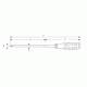 Μαγνητικό κατσαβίδι με ίσια μύτη 5.0X150mm 89416A T/PRO'SKIT και λαβή σε πράσινο χρώμα