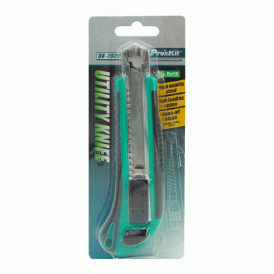 Κοπίδι με ρυθμιζόμενη λεπίδα DK-2039 S/PRO'SKIT εργονομικά σχεδιασμένο και 3 ανταλλακτικές λεπίδες Κοπίδι με ρυθμιζόμενη λεπίδα DK-2039 S/PRO'SKIT εργονομικά σχεδιασμένο και 3 ανταλλακτικές λεπίδες