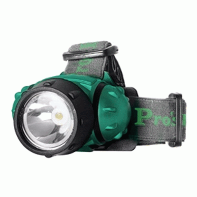Φακός κεφαλής μπαταρίας LED 1W 60lm έως 77m FL-528 S/PRO'SKIT με 4 ρυθμίσεις zoom