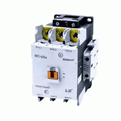 Ρελέ ισχύος METASOL LG με 3P ισχύς 30KW τάση πηνίου 110VAC και βοηθητικές επαφές 2NO+2NC MC-65Α