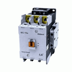Ρελέ ισχύος με 3P ισχύς 37KW MC-75Α τάση πηνίου 110VAC βοηθητικές επαφές 2NO+2NC τύπου LG Metasol