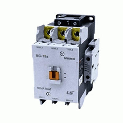 Ρελέ ισχύος τύπου LG metasol με 3P ισχύς 37KW MC-75Α τάση πηνίου 230VAC και βοηθητικές επαφές 2NO+2NC