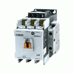 Ρελέ ισχύος LG με 3P ισχύς 22KW MC-50Α τάση πηνίου 12VDC και βοηθητικές επαφές 2NO+2NC METASOL 