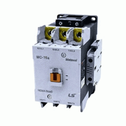 Ρελέ ισχύος τύπου METASOL LG με 3P ισχύς 37KW τάση πηνίου 110VAC και 2 βοηθητικές επαφές 1NO+1NC MC-75Α 