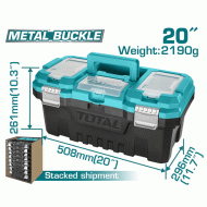 Εργαλειοθήκη πλαστική TOTAL TPBX0202 508x296x261mm 20