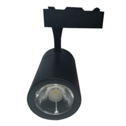 LED σποτ ράγας ισχύος 30W 230V ΑΤΜ-ΤL5030 μαύρο 6000Κ ψυχρό λευκό φώς 2850lm δέσμης 24°