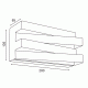 Επίτοιχο φωτιστικό MILANO LED 12W θερμό φως 3000k 960lm 20x11x9cm μεταλλικό μαύρο