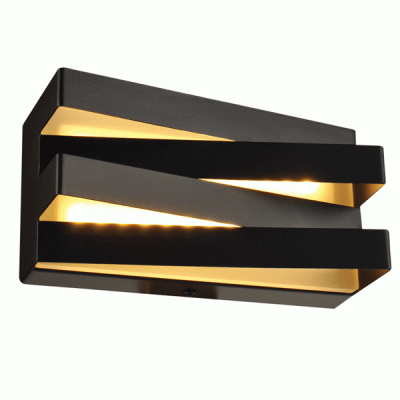 Επίτοιχο φωτιστικό MILANO LED 12W θερμό φως 3000k 960lm 20x11x9cm μεταλλικό μαύρο
