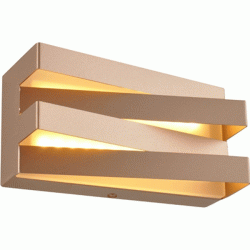 Επίτοιχο φωτιστικό LED MILANO 12W θερμό φως 3000k 960lm σκούρο χρυσό μεταλλικό 20x11x9cm