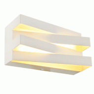 Επίτοιχο φωτιστικό MILANO LED 12W θερμό φως 3000k 960lm 20x11x9cm μεταλλικό λευκό