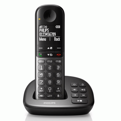 Ασύρματο τηλέφωνο PHILIPS XL4951DS/34 με ελληνικό μενού, τηλεφωνητή & αυτόματη εγγραφή