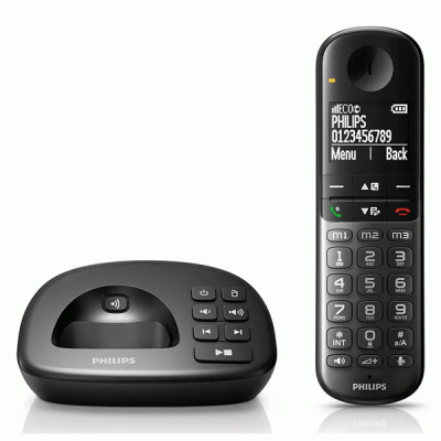 Ασύρματο τηλέφωνο PHILIPS XL4951DS/34 με ελληνικό μενού, τηλεφωνητή & αυτόματη εγγραφή