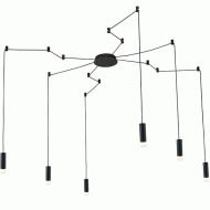 Κρεμαστό φωτιστικό 14HOOKS TERES 6xG9 μαύρο αλουμινίου 6x D3,6xh13cm