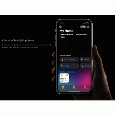 Wi-Fi Smart λάμπα LED ντουί E27 YEELIGHT YLDP15YL 8.5W θερμό φως 2700K 800lm