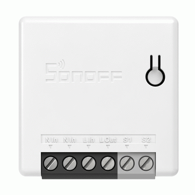 Smart διακόπτης SONOFF ZBMINI ZigBee 3.0 λευκός για έλεγχο μέσω εφαρμογής για smartphone